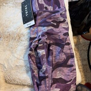 Terez Purple Camouflage Leggings